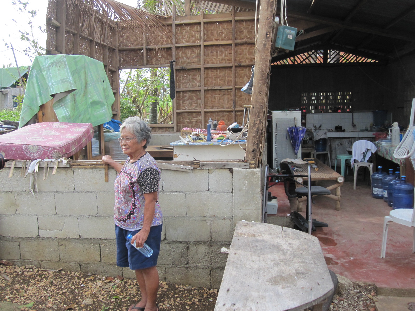 Typhoon_Destroyed House_Pastor's Mother_Widow